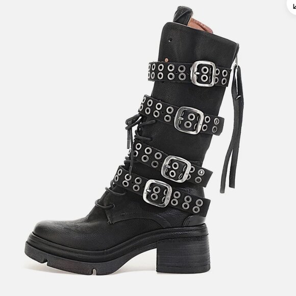 Free People x A.S. 98 Ellington Moto Boots - New in Box - US 8.5 - 9 / EU 39 - Picture 9 of 16
